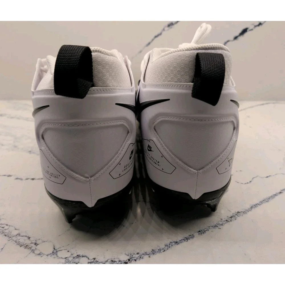 Nike Football Cleats Mens 16 WIDE Alpha Menace Pro 3 Mid White DH3292-100 NEW